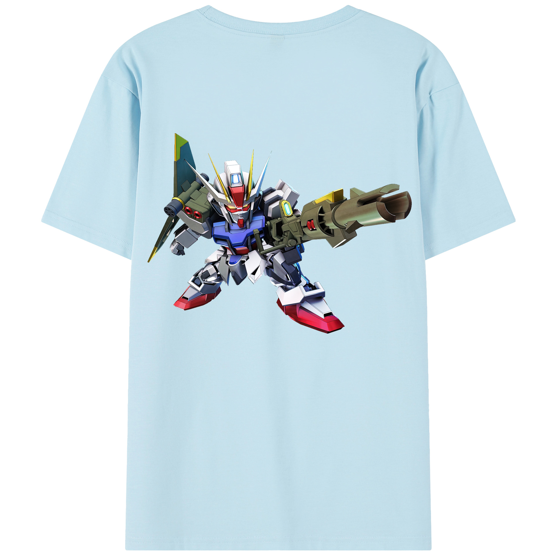 （画像用） 機動戦士ガンダム Mobile Suit Gundam 綿100％半袖Tシャツ（背面プリント）